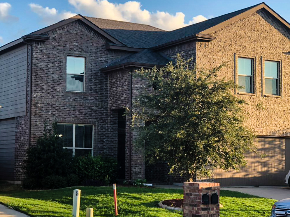 Home in Haslet after new roof installed