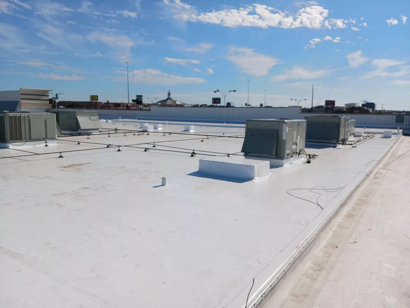 inspecting a commercial roof in fort worth tx
